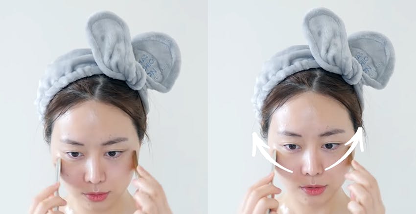 自己每天简单脸部刮痧手法视频截图教程,3分钟刮完让脸又小又亮