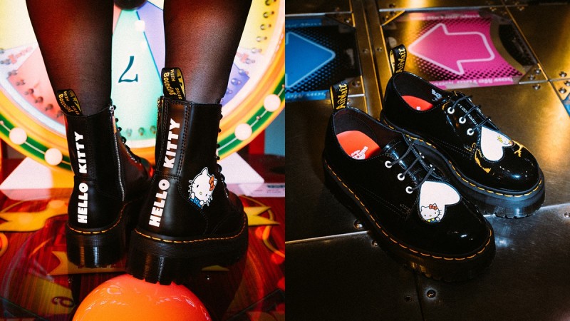硬派女孩也会融化!Dr. Martens X Hello Kitty打造又帅又可爱的联名马汀鞋款