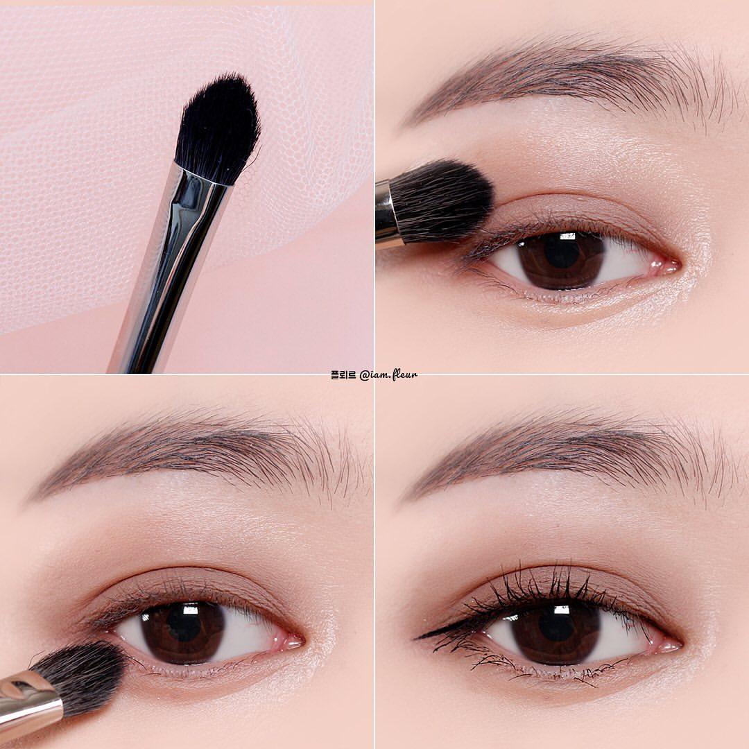 新手日系眼妆画法教程!化妆师教学画桥本环奈的无辜感眼妆,眼睛超放大会撒娇!